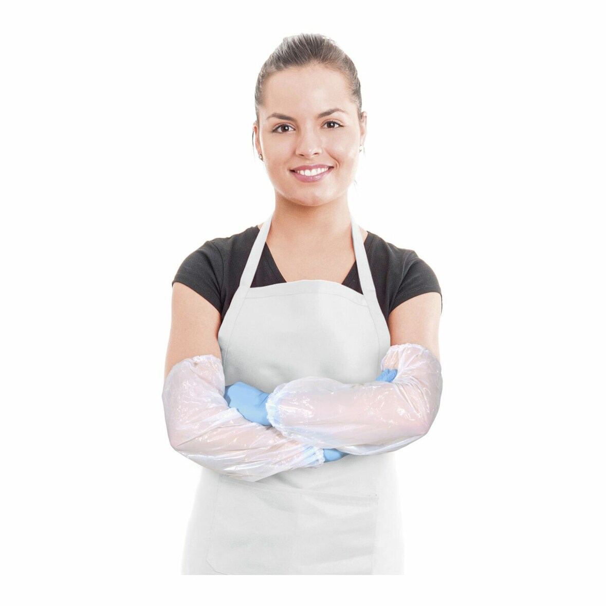 500x Ärmelschoner weiß PE ca. 20x40cm