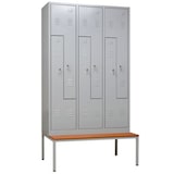 thumbnail of PROREGAL Garderobenspind Camel | 6-Fächer-Z-Design| HxBxT 180x120x50 cm | Zylinderschloss | Grau