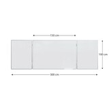 thumbnail of Tableau Blanc Emaillé Scolaire Type Triptyque avec Cadre en Aluminium 150x100cm//300cm