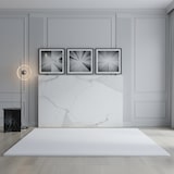 thumbnail of Teppich Kurzflor Uni Modern Waschbar Strapazierfähig Esszimmer Flur OEKO-TEX Weiß 80x150 cm Schadstoffgeprüft – NECKAR von Kadima Design