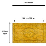 thumbnail of Giallo Bedruckter 120x180 Teppich Chenille-Druck Maschinell Hergestellt