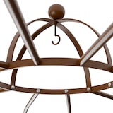 thumbnail of Relaxdays Rosenpavillon Metall, HBT 269 x 211 x 211 cm, Rankhilfe Kletterpflanzen, Garten, Rankpavillon mit Haken, braun