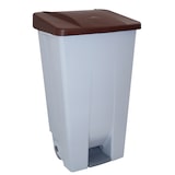 thumbnail of DENOX Afvalbak met pedaal Selective 120 liter. Bruine kleur.