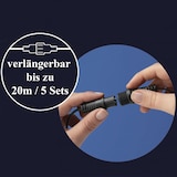 thumbnail of LED Lichtervorhang Eisregen 16 Stränge Icicle warmweiß 3,75m Innen/Außen