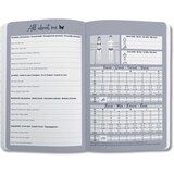 thumbnail of Wochenkalender Jolie 2024 ca. A6 1 Woche/2 Seiten Hardcover dark purple