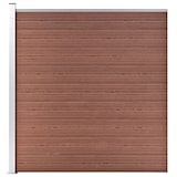 thumbnail of vidaXL WPC Zaun-Set 8 Quadrate + 1 Schräge 1484x186 cm Braun