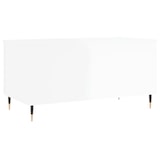 thumbnail of Table basse Blanc brillant 90x44,5x45 cm Bois d'ingénierie Modèle Milan Premium