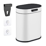 thumbnail of Relaxdays Mülleimer Wandmontage, 5 Liter, Einhängen oder Kleben, Inneneimer, Küchenabfalleimer, Badmülleimer, weiß