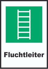 thumbnail of Fluchtleiter A0 Rückseite selbstklebend Schild