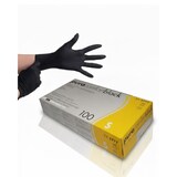 thumbnail of Nitril-Handschuhe puderfrei, schwarz, 1.000 Stk., unsteril, mit Rollrand, hoch-elastisch, geprüfte Qualität : Größe - S