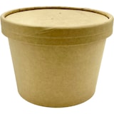 thumbnail of Kombi Suppenbecher mit Deckel aus Pappe / 435 ml / 500 Stk.