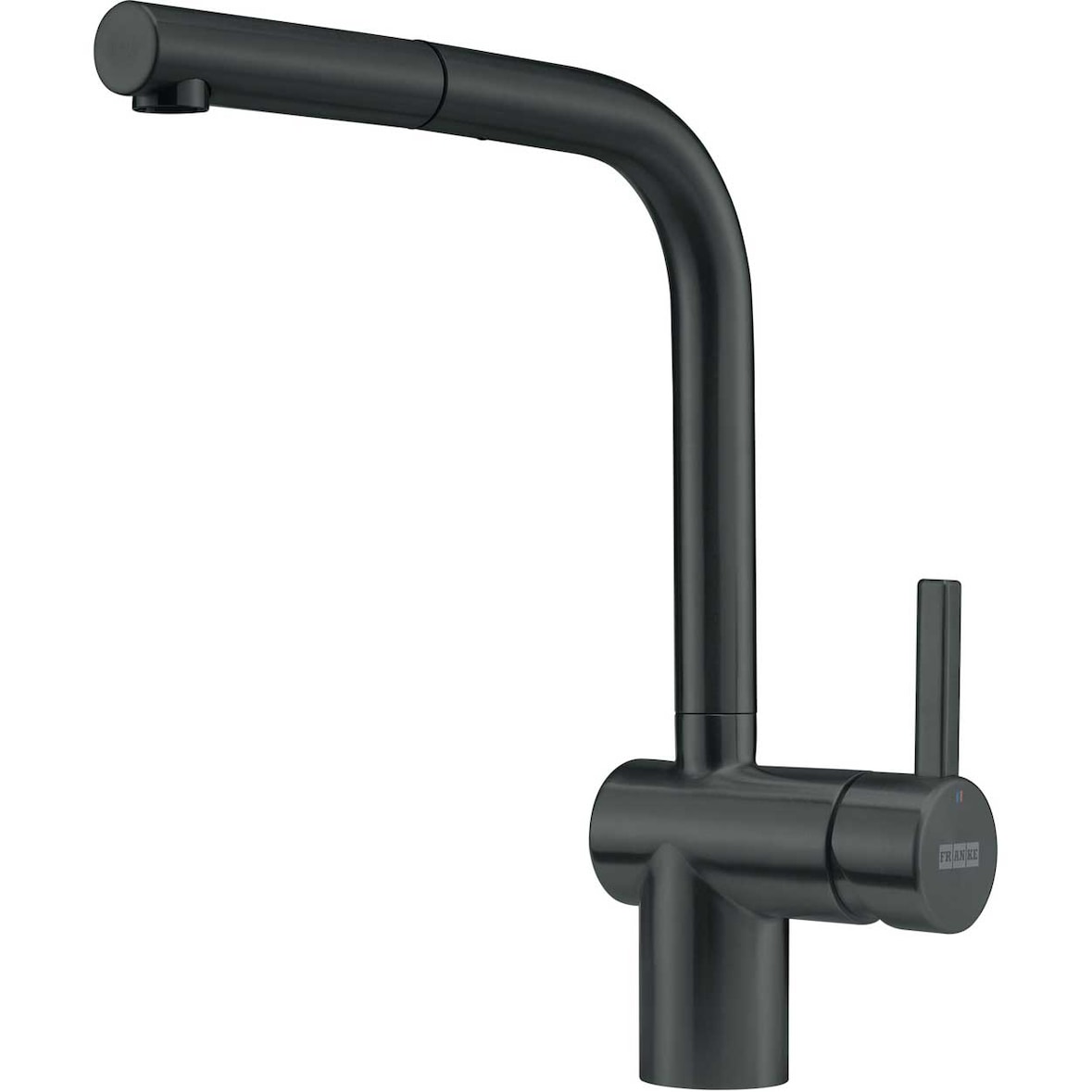 Franke Edelstahl Hochdruck Armatur Atlas Neo L Zugauslauf Industrial Black