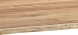thumbnail of Baumkantentisch 180 x 90 cm Akazie massiv naturfarben schwarzem U-Gestell aus Metall + Holz MELBOURNE