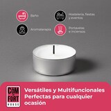 thumbnail of COM-FORT HOUSE- Velas Blancas | Pack velas de 480 Unidades | Tealight | 9 Horas de Duración | Velas Decorativas Sin Perfume |