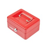 thumbnail of HMF Geldkassette abschließbar, Kasse mit Münzeinsatz, 6 Münzfächer, 15 x 12 x 8 cm, Rot