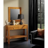 thumbnail of Consola 2 cajones, Moblit, color Cerezo, Relaizada en madera de Pino macizo .Medidas 85x105x35 cm (altoxanchoxfondo), Serie Kalpe cerezo.