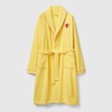thumbnail of Benetton - Albornoz L/XL 100% Algodón 380GSM en color Amarillo y Detalles en Rojo - Fruits Be
