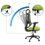 thumbnail of Bureaustoel / draaistoel ERGOMY zitting stof / rugleuning mesh groen mybuero