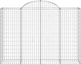 thumbnail of vidaXL Gabione mit Hochbogen 200x50x140/160 cm Verzinktes Eisen