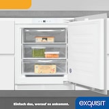 thumbnail of Exquisit Unterbau Gefrierschrank UGS105-FE-010E | Nutzinhalt: 101 L | Alarm-Funktion | 4-Sterne-Gefrieren | Festtürmontage | Unterbaugerät