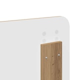 thumbnail of vidaXL Hoofdbord met hoofdeinde Artisan Eiken 135 cm Bewerkt hout