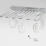 thumbnail of Suporte para copos Lacor para teto ou parede, inclui acessórios de montagem. Comporta até 20 copos.