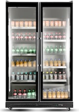 thumbnail of Gastro Lagerkühlschrank Kühlschrank Gewerbekühlschrank 900l 2-10°C 2 Glastüren
