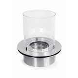 thumbnail of Queimador redondo com vidro para lareira a bioetanol, biolareira em aço inoxidável, 3 litros de diâmetro (35 cm).