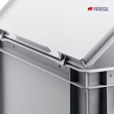 thumbnail of PROREGAL Mega Deal 10x Scharnierdeckel für Eurobehälter | BxT 30x40cm | Eurobox, Transportbox, Transportbehälter, Stapelbehälter