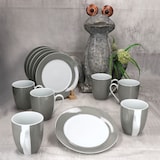 thumbnail of 12tlg Frühstücksset VARIANT GRAU für 6 Personen aus Porzellan