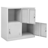 thumbnail of vidaXL Lockerkast 90x45x92,5 cm staal lichtgrijs