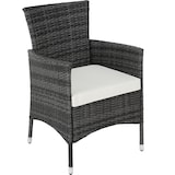 thumbnail of tectake Conjunto de ratán Luzern con 4 fundas  gris - 402864