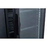 thumbnail of METRO Professional Réfrigérateur à boissons / Frigo vitré GSC2350B-BS, 62x63.6x201.1cm, 324L, froid ventilé, 180W, 1 porte vitrée, avec serrure