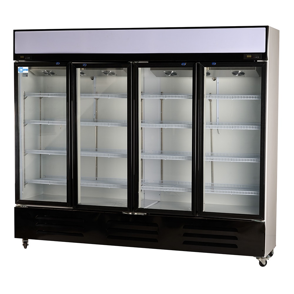 Cleiton® Armario Expositor Refrigerado 1300 Litros 4 Puertas Ventilado| Frigorifico Profesional para Bebidas en Hostelería