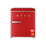 thumbnail of EVVO Frigorífico Mini F20 Retro Rojo, 45 litros, diseño vintage, bajo consumo, silencioso