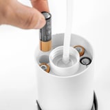 thumbnail of mobiler Spender für Schaumseife weiß, kontaktlos, automatischer Sensor Seifendosierer Spender Automatik