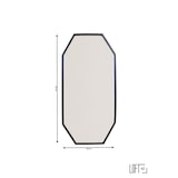 thumbnail of LOFT42 Wandspiegel Octa - Schwarz - Metall - 79x39