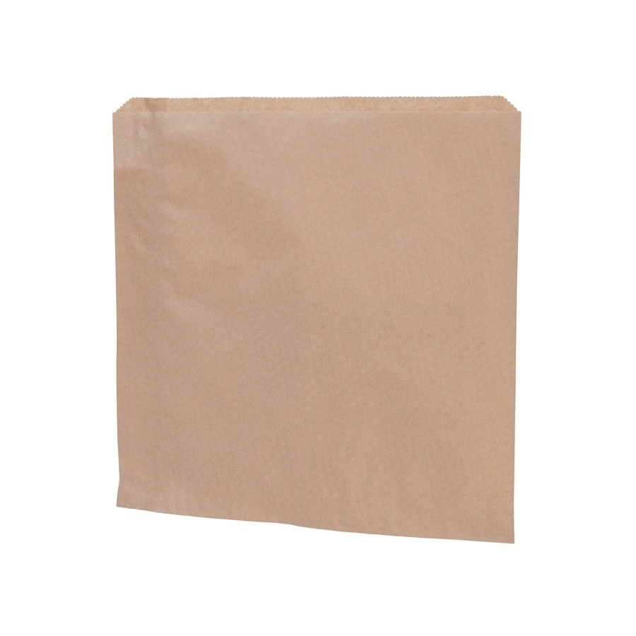BIOZOYG 1000 Stück Papierflachbeutel braun 24,5x24,5cm Papiertüten, Papier-Beutel, Snack Taschen - biologisch abbaubar, umweltfreundlich, nachhaltig