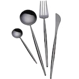 thumbnail of Abert Porto black, Set 16 pz posate in PVD nero, acciaio inox 18/c