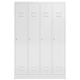 thumbnail of ClassiX Garderobenschrank, 4 Abteile, 1800 x 1185 x 500 mm, signalweiß