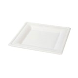 thumbnail of 500 quadratische Teller aus Zuckerrohr in weiß 16 x 16 cm | umweltfreundlich