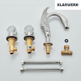 thumbnail of ADRIAN | 3-Loch Badarmatur  großer Schwan Chrom | Hotel Gastronomie luxuriöser Design Wasserhahn Badewanne 2 Griff Mischbatterie Waschtischarmatur