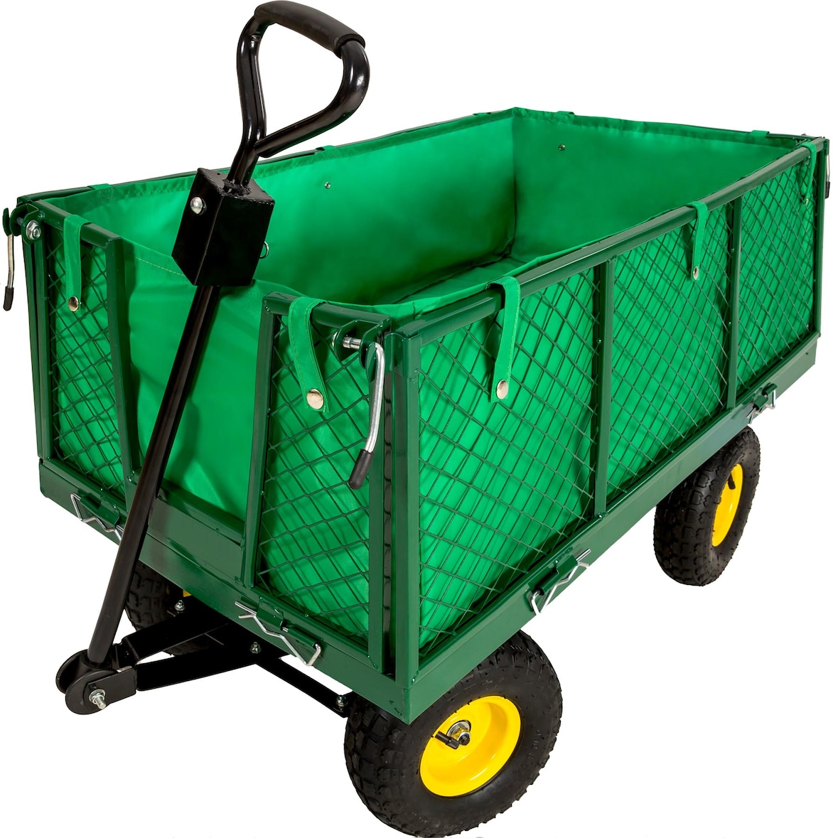 tectake Carrito de transporte con funda interior máx. 550kg  Verde
