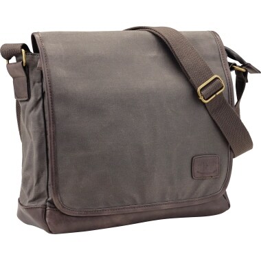 Pride & Soul Umhängetasche RECKLESS 47305 Canvas/Lederimitat graubraun