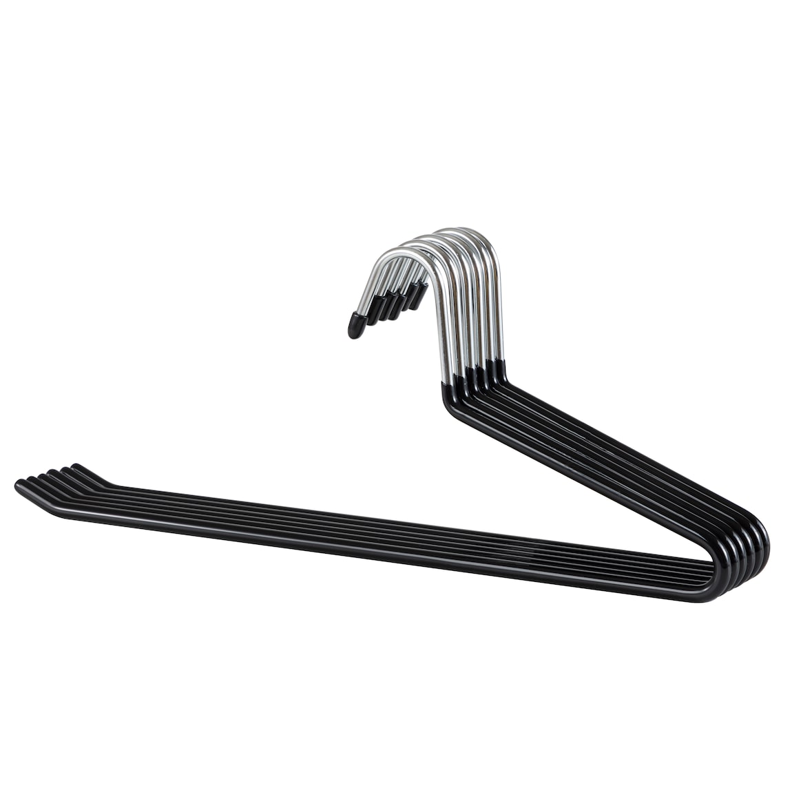 METRO PROFESSIONAL Hosenbügel, Metall, schwarz, 6 Stück