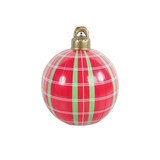 thumbnail of Aufblasbare Weihnachtskugel Ø60 cm Karo-Rot Christbaumkugel Outdoor Party Weihnachtsdeko : Karo-Rot