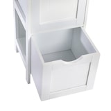 thumbnail of SVITA LINTU badkamerplank staand badkamerkast lades houtlook wit