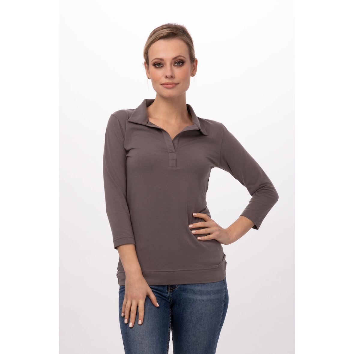 Chef Works® DEFINITY Damenshirt Urban Collection Artikel TSWO Braun Größe M