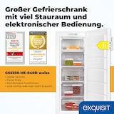thumbnail of Exquisit Gefrierschrank, Tiefkühlschrank, Schnellgefrieren, 168 L, 4-Sterne-Gefrieren, Energieklasse D, Gefrierschrank gross, GS5230-HE-040D weiss