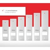 thumbnail of BAUHELD Rollladen Gurtwickler Abdeckplatte 160mm 6 Stück